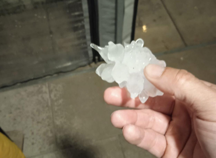 Granizo em Vila Praia de Ancora